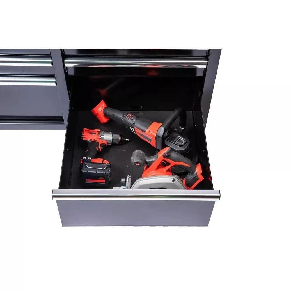 9-Drawer Gloss Black Deep Tool Chest Mobile Workbench, 46 in. W x 24 in. D