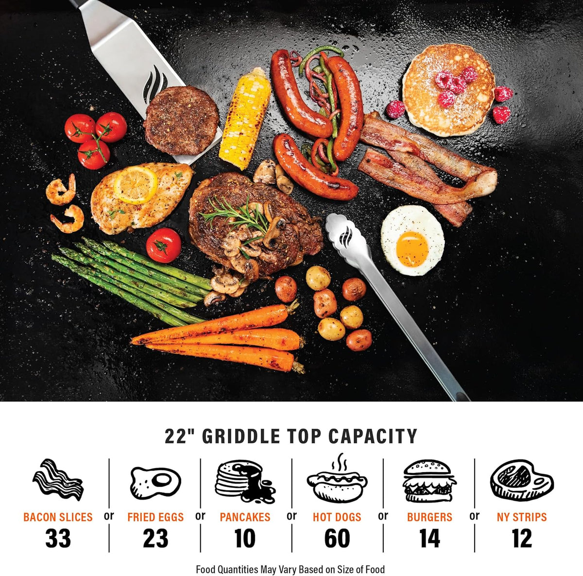 BLACKSTONE 22 inch Tabletop Griddle, Black - 1666