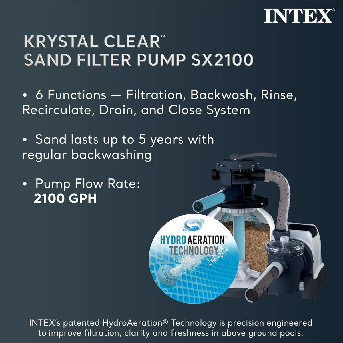 Intex Ultra XTR Rectangular Above Ground Pool Set, 216in L x 108in W x 52in H, Blue - 26355EH