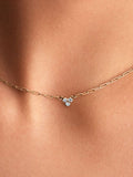 Pandora Era Lab-Grown Diamond Cluster Paperclip Chain Necklace