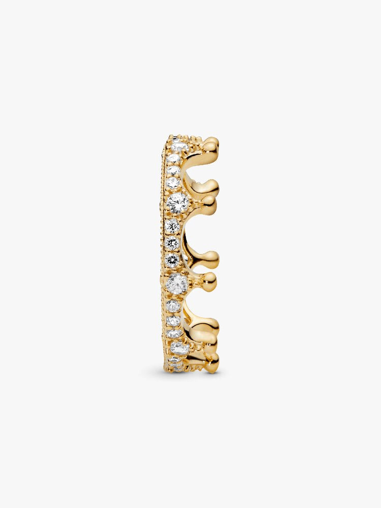 FINAL SALE - Clear Sparkling Crown Ring