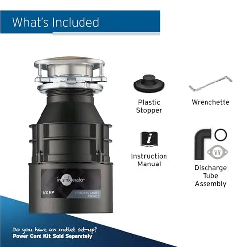 InSinkErator Badger 5 Garbage Disposal 1/2 HP Continuous Feed - 79883-ISE