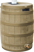 50-Gallon Outdoor Plastic Rain Barrel