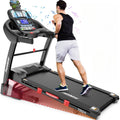Famistar Folding Treadmill With 15 Levels Auto Incline, 300LB Capacity And 10MPH Speed
