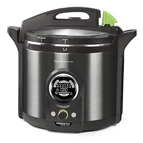Presto Digital Pressure Canner, 12Qt, Black Stainless - 02144