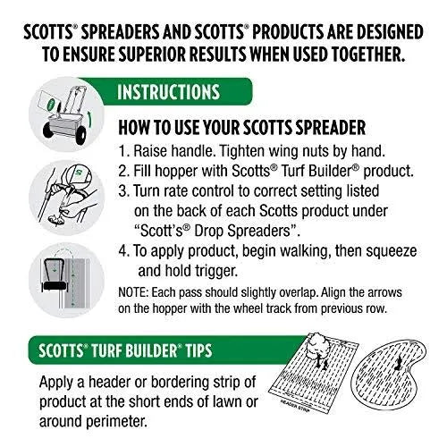 Scotts Lawn Drop Spreader - 56 cm (22 in) Spread Pattern