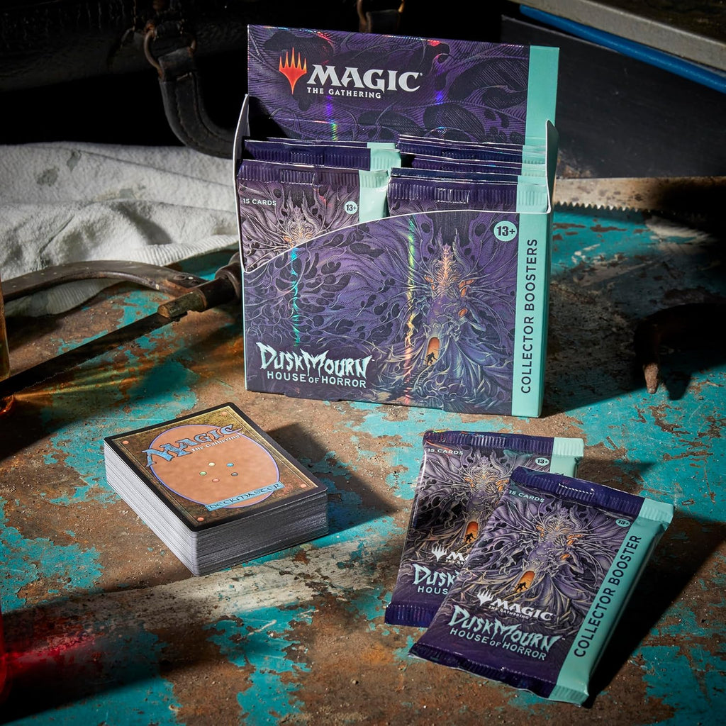 Magic: The Gathering Duskmourn: House Of Horror Collector Booster Box, 12 Packs, 15 Cards Each - D34460000