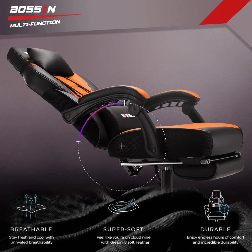 Racing Style Gaming Chair, 300 lbs Big And Tall High Back Computer Chair