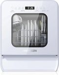 AIRMSEN Countertop Dishwasher, 5.2 Liters, 4/5 Place Settings, White - A01