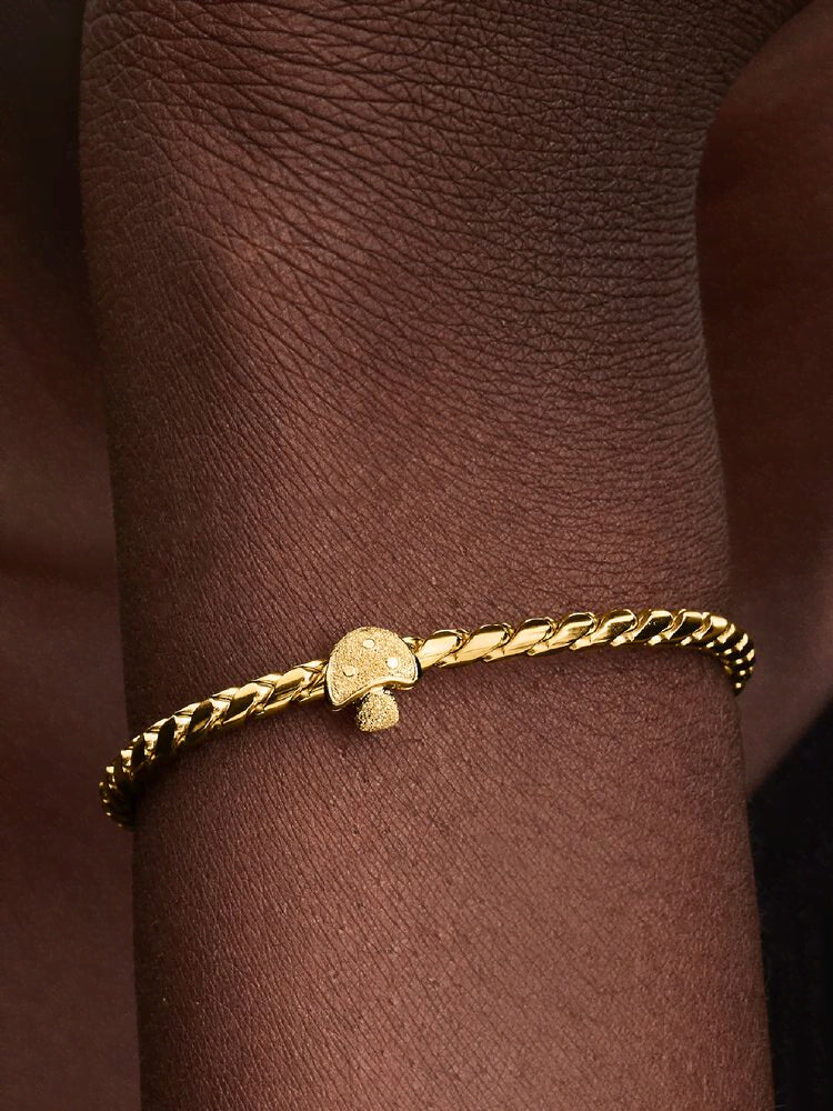Textured Mushroom Mini Charm