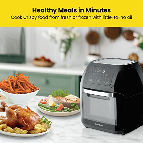 CHEFMAN Multifunctional Digital Air Fryer Rotisserie Dehydrator Convection Oven - 10-Liter