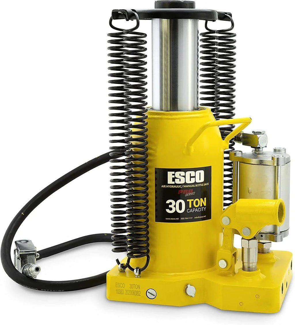 ESCO 30 Ton Pro Series Air Hydraulic Bottle Jack - 10383