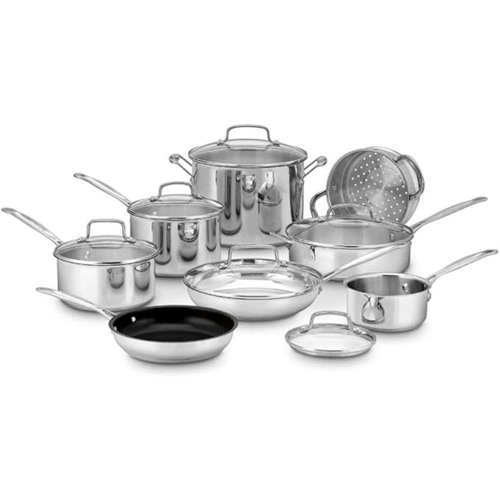 Cuisinart 14-Piece Stainless Steel Cookware Set - 77-14N