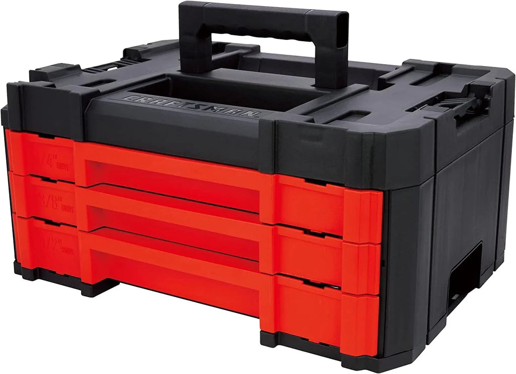 Craftsman 262-Piece Mechanic Tool Set With 3-Drawer VERSASTACK Tool Box, SAE/Metric - CMMT45309