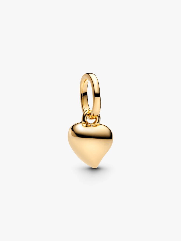 Mini Golden Heart Charm Necklace Set
