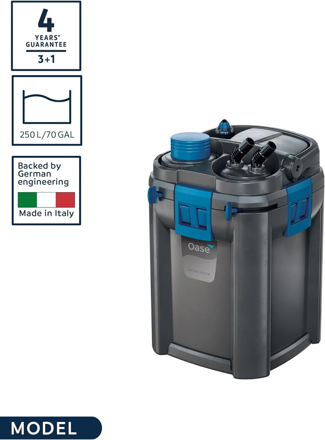 OASE BioMaster Thermo 250 Aquarium Filter, Black