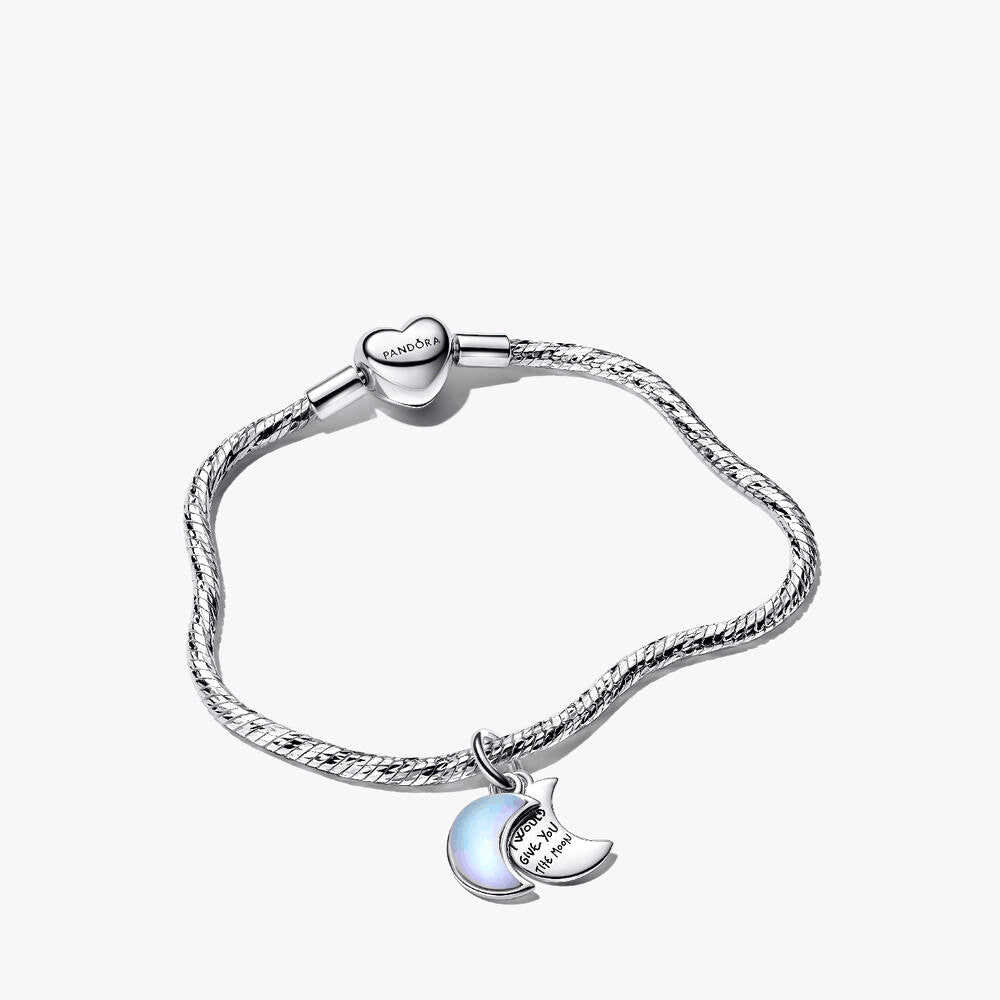 Crescent Moon Charm Bracelet Set