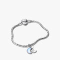 Crescent Moon Charm Bracelet Set