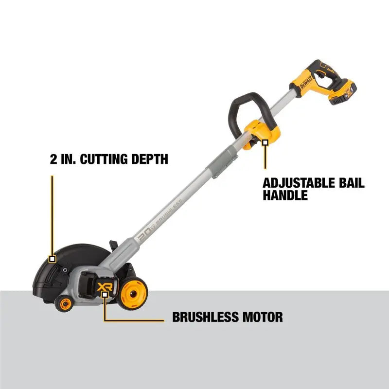 DEWALT 20V MAX Brushless Cordless Edger Kit With 4Ah Battery - DCED400M1