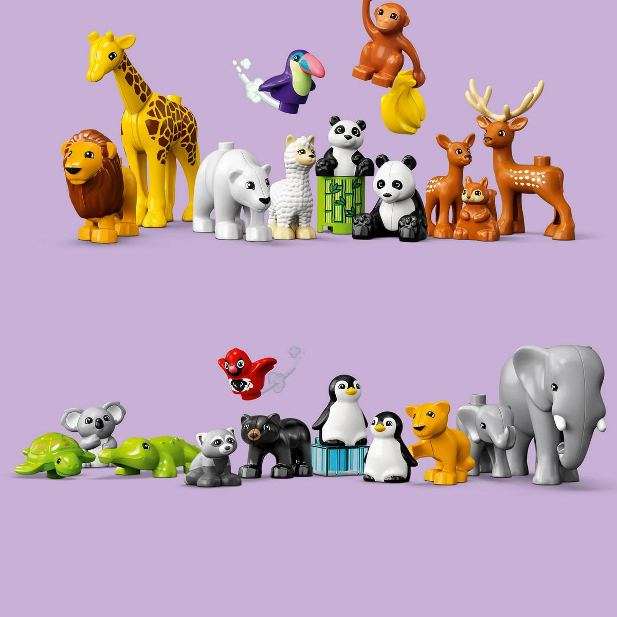 LEGO DUPLO Wild Animals Of The World Building Toy Set, 142 Pieces - 10975