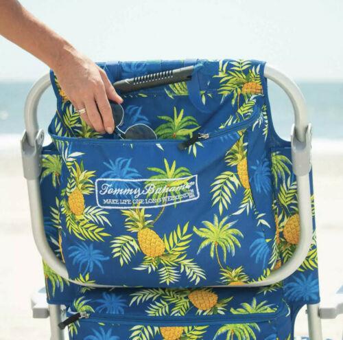 Tommy Bahama Folding Beach Deck Chair, Blue, Polyester Blend, Aluminum Frame - 735752