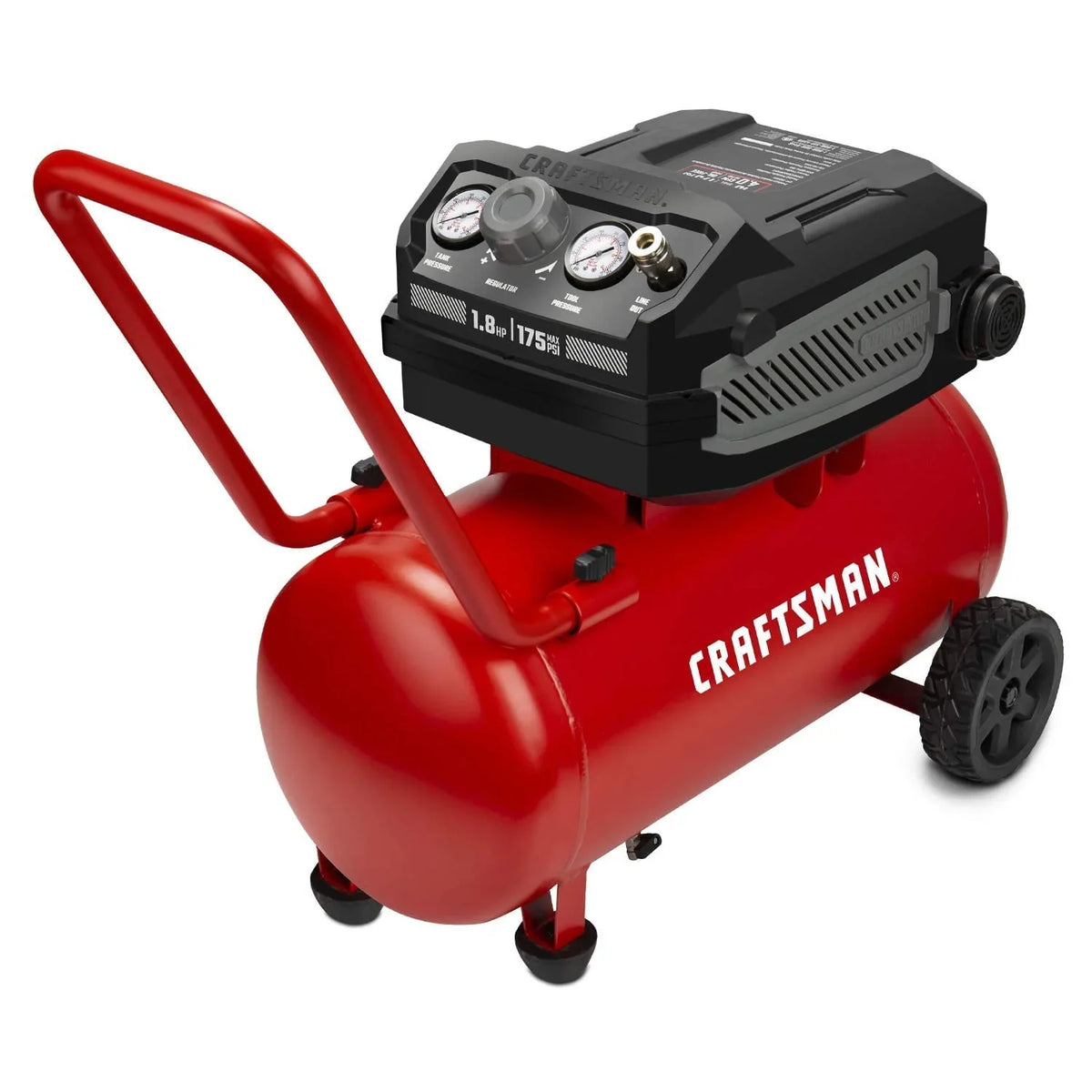 CRAFTSMAN Hard Air Compressor, 10 Gallon, 1.8 HP, 175 PSI, 4.0 CFM @ 90 PSI - CMXECXA0201041