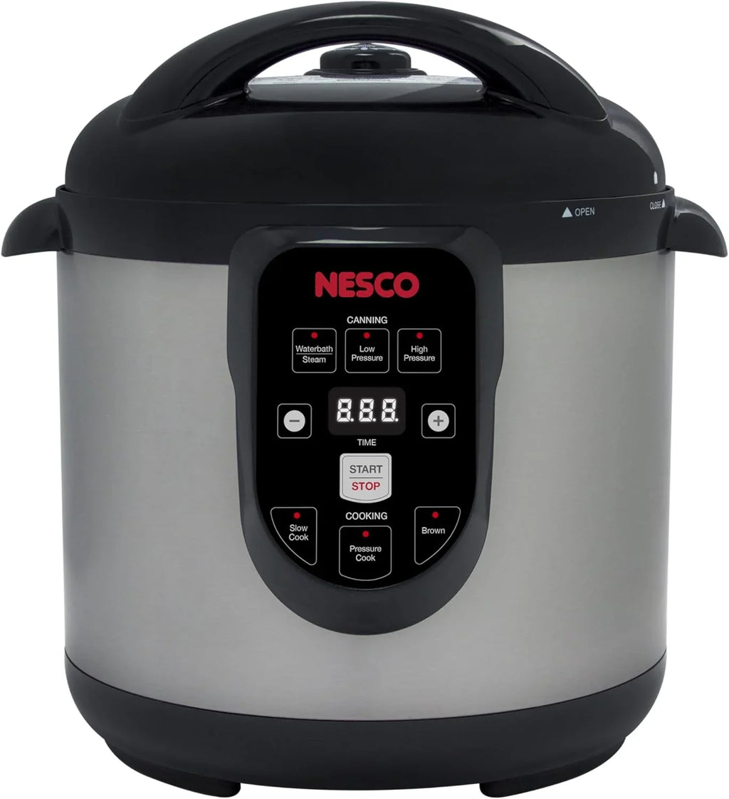 Nesco Smart Electric Pressure Cooker And Canner, Stainless Steel, 9.5 Qt - NPC-9