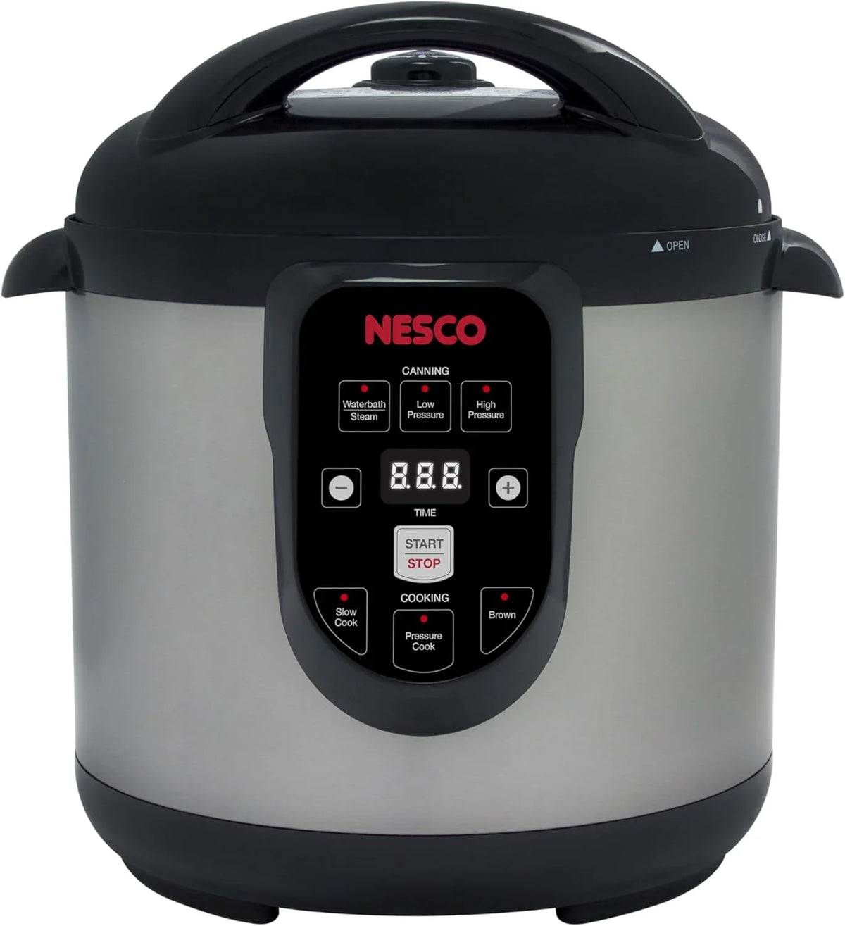 Nesco Smart Electric Pressure Cooker And Canner, Stainless Steel, 9.5 Qt - NPC-9