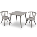 Delta Children Windsor Kids Wood Table And Chair Set - Grey