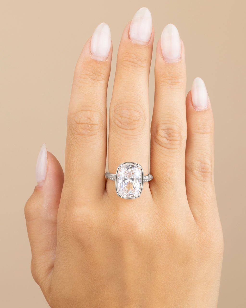 Elongated Cushion Cocktail Ring - view 10