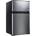 3.1 Cu. Ft. 2-Door Compact Refrigerator With Freezer, LED Light And Crisper Drawer