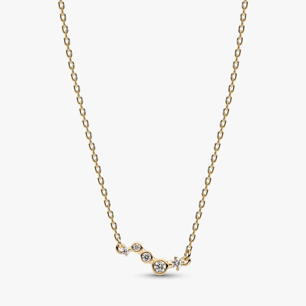 Pandora Era Lab-Grown Diamond Droplet Bar Necklace