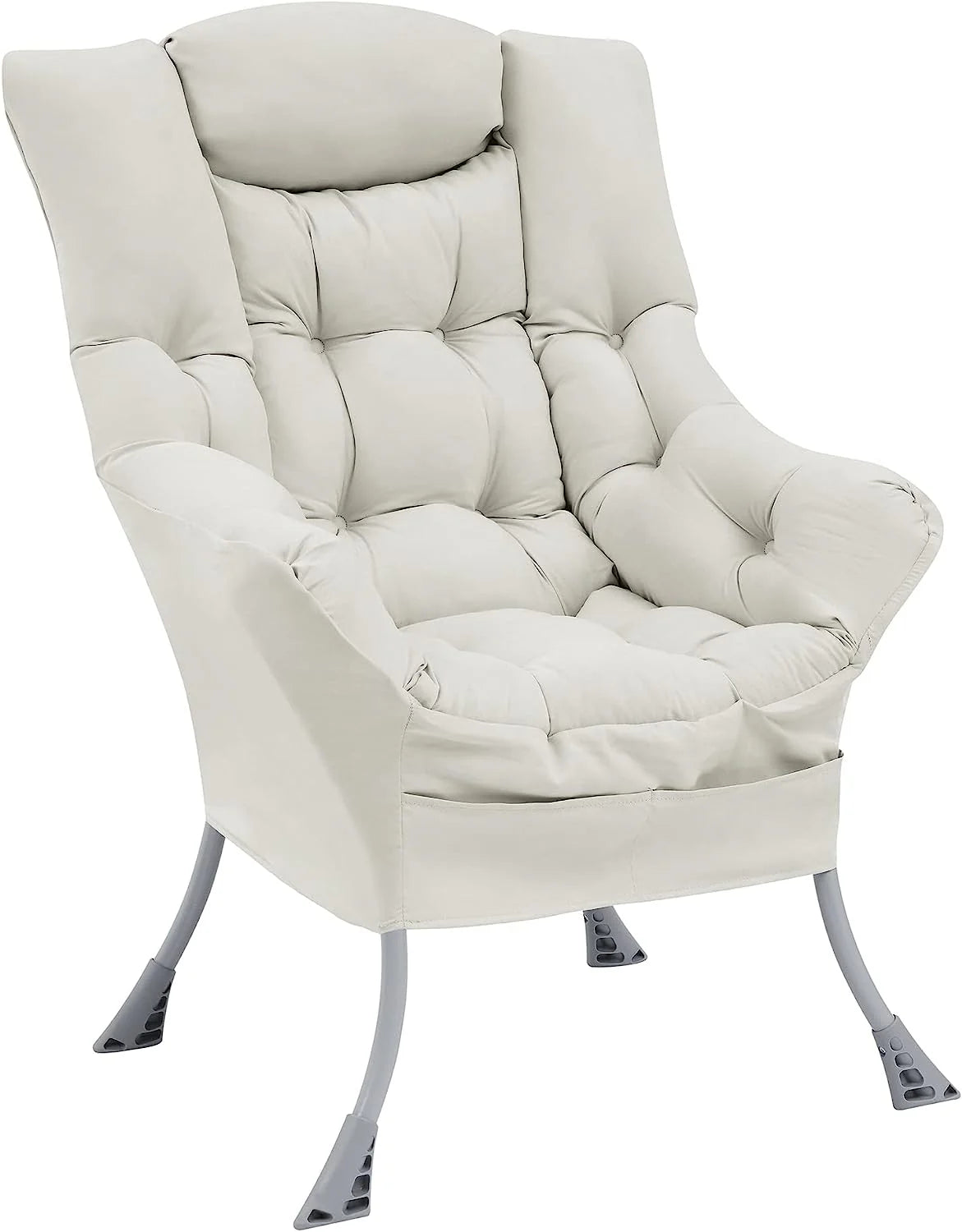 Living and More High Back Fabric Lazy Chair