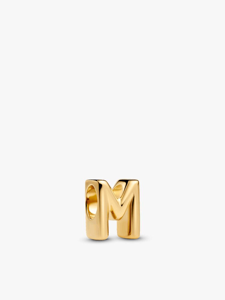 Letter M Charm Necklace