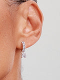 Pavé Dangle Hoop Earrings