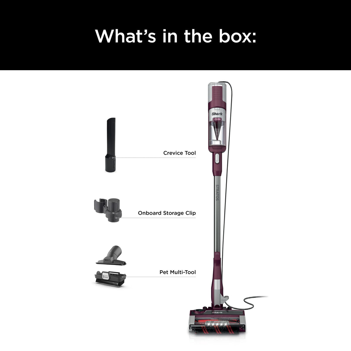Shark Stratos UltraLight Corded Stick Vacuum With DuoClean PowerFins HairPro - HZ3000