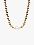 Treated Freshwater Cultured Pearl & Beads Collier Necklace