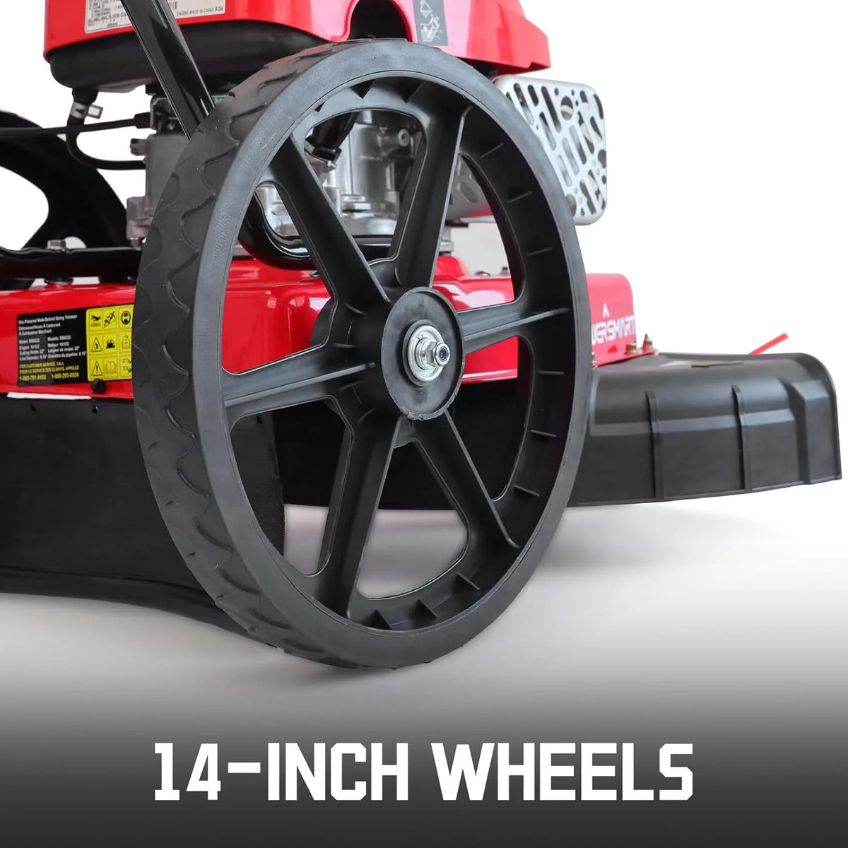 Gas Walk-Behind String Trimmer 22-Inch With High Wheels - DB6222