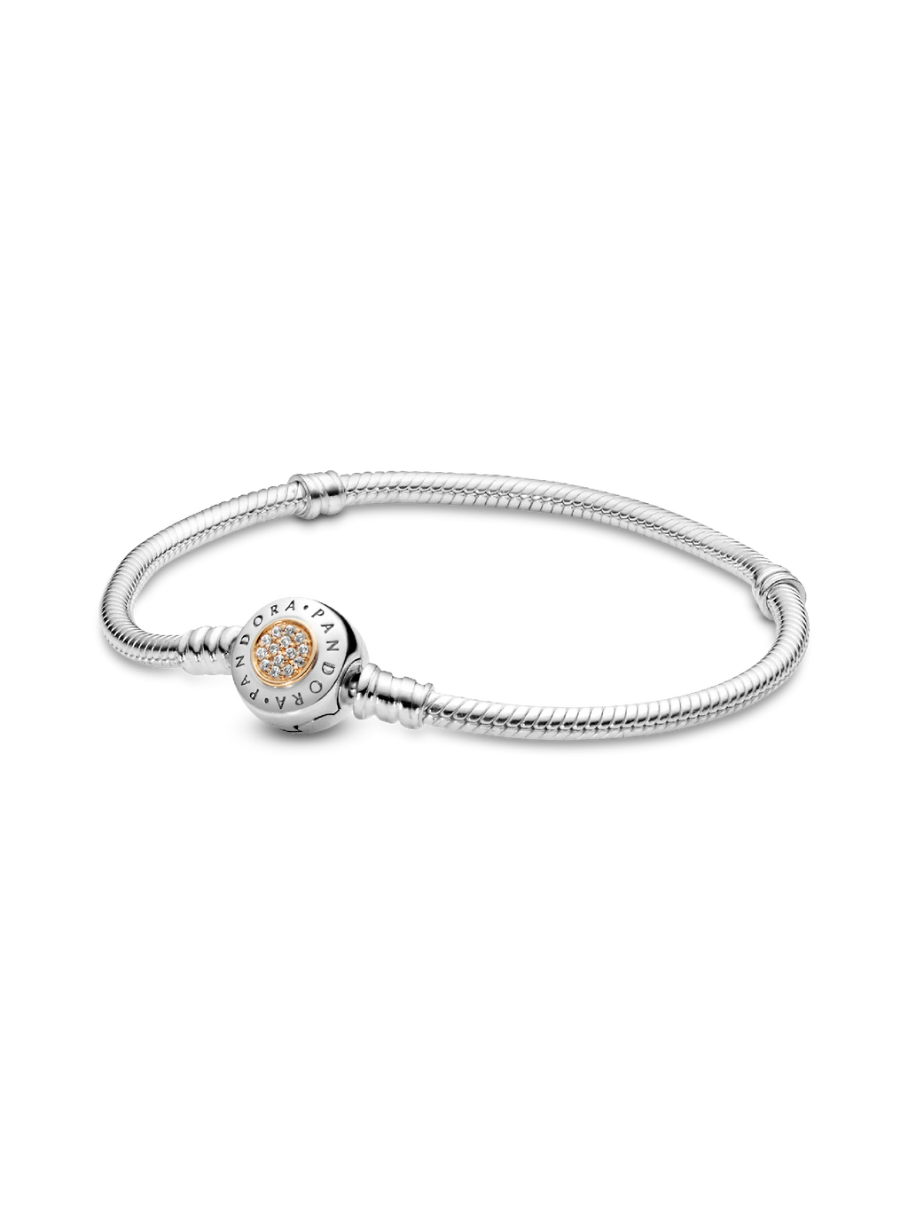 FINAL SALE - Pandora Moments Logo Clasp Snake Chain Bracelet