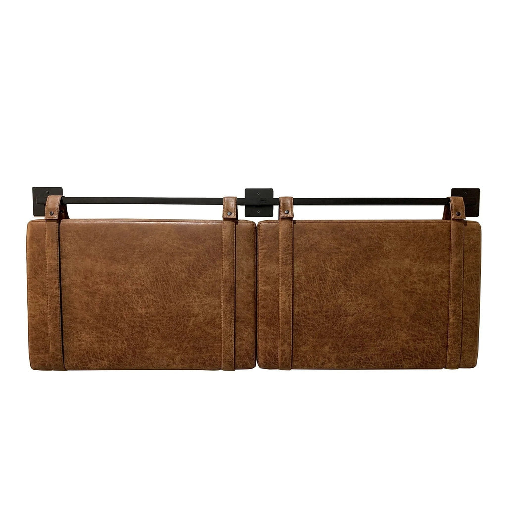 Wall-Mount Upholstered Headboard With Metal Rail - Twin, Queen & King