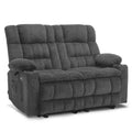 MCombo Power Reclining Loveseat With Heat, Vibration, Cupholders And USB Charge Ports - RS6314
