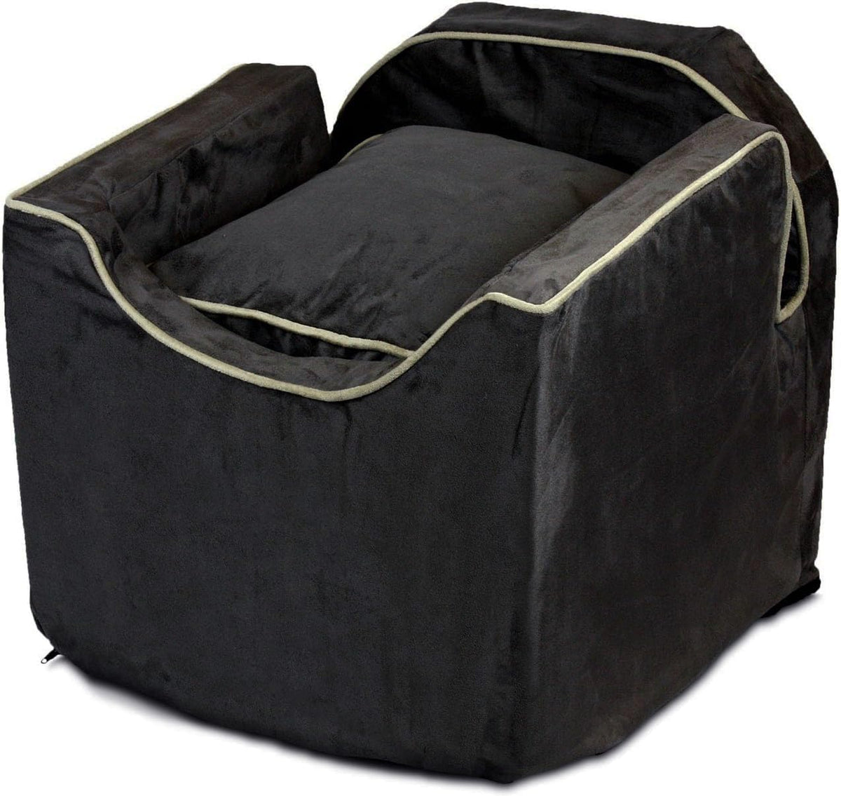Dog Booster Car Seat For Small Dogs 5-15 lbs, 17H x 15W x 19L in - Lookout I