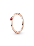 FINAL SALE - Red Solitaire Ring