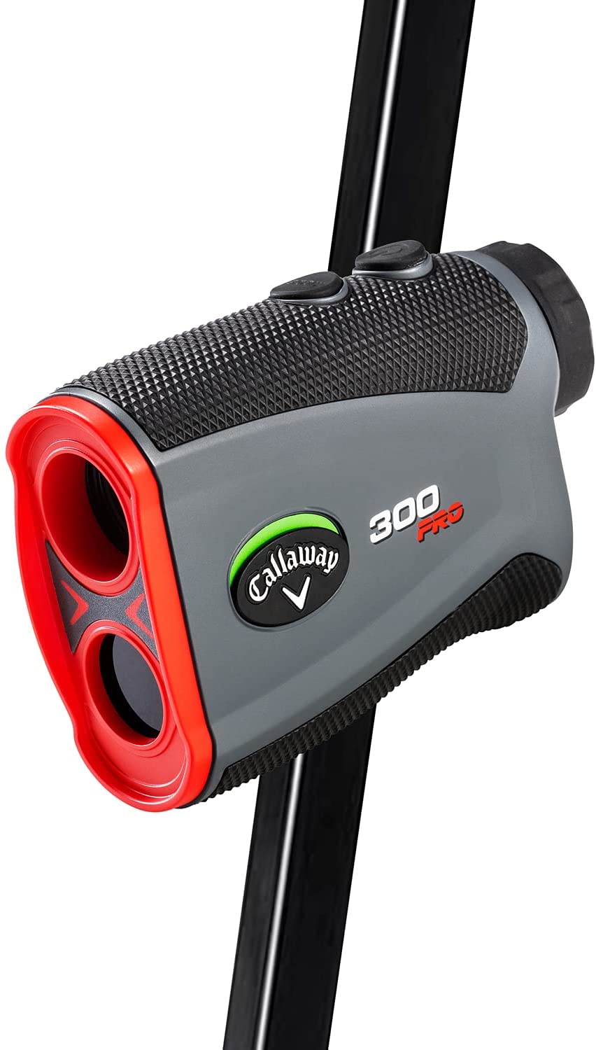 Callaway 300 Pro Slope Laser Golf Rangefinder, 6x, 5-1000 Yards - Enhanced 2021 Model