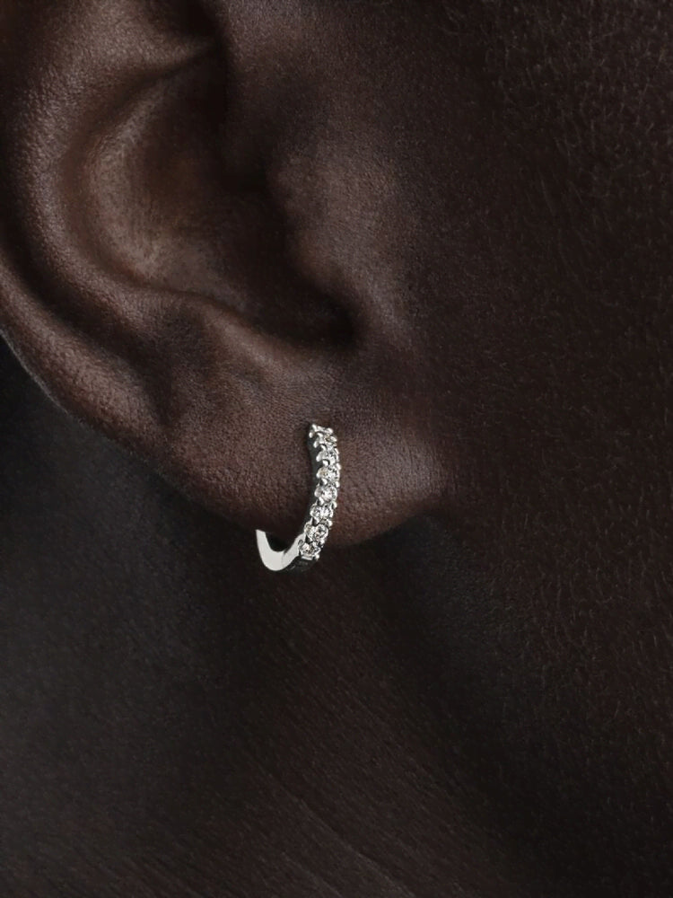 Pandora Era Lab-Grown Diamond Pavé Hoop Earrings