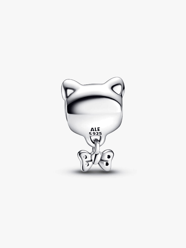 Pet Cat & Bow Charm