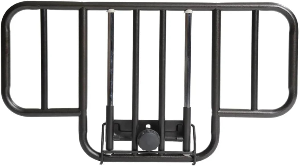 Med Mart Fully Electric Hospital Bed Set With Foam Mattress And Half Rails, Twin, Bronze, 80 x 36 x 21.5 in