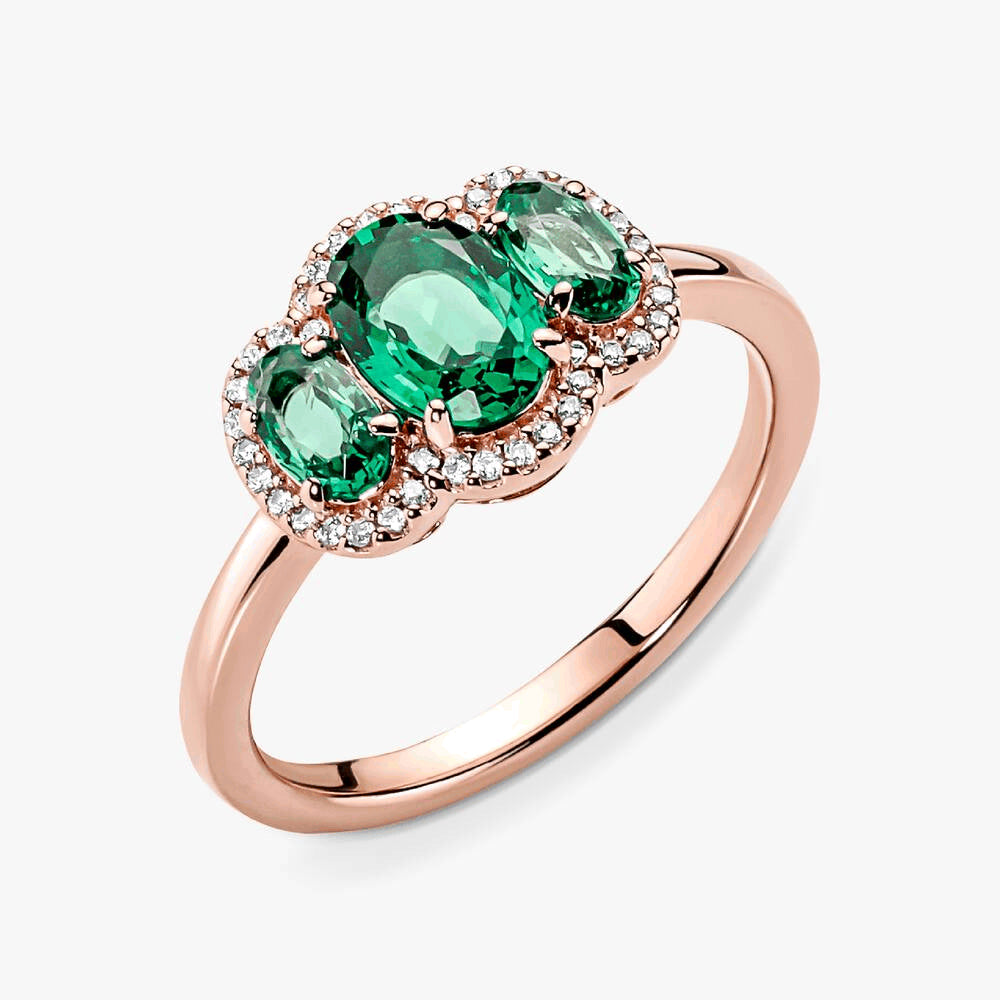 FINAL SALE - Three Stone Vintage Ring