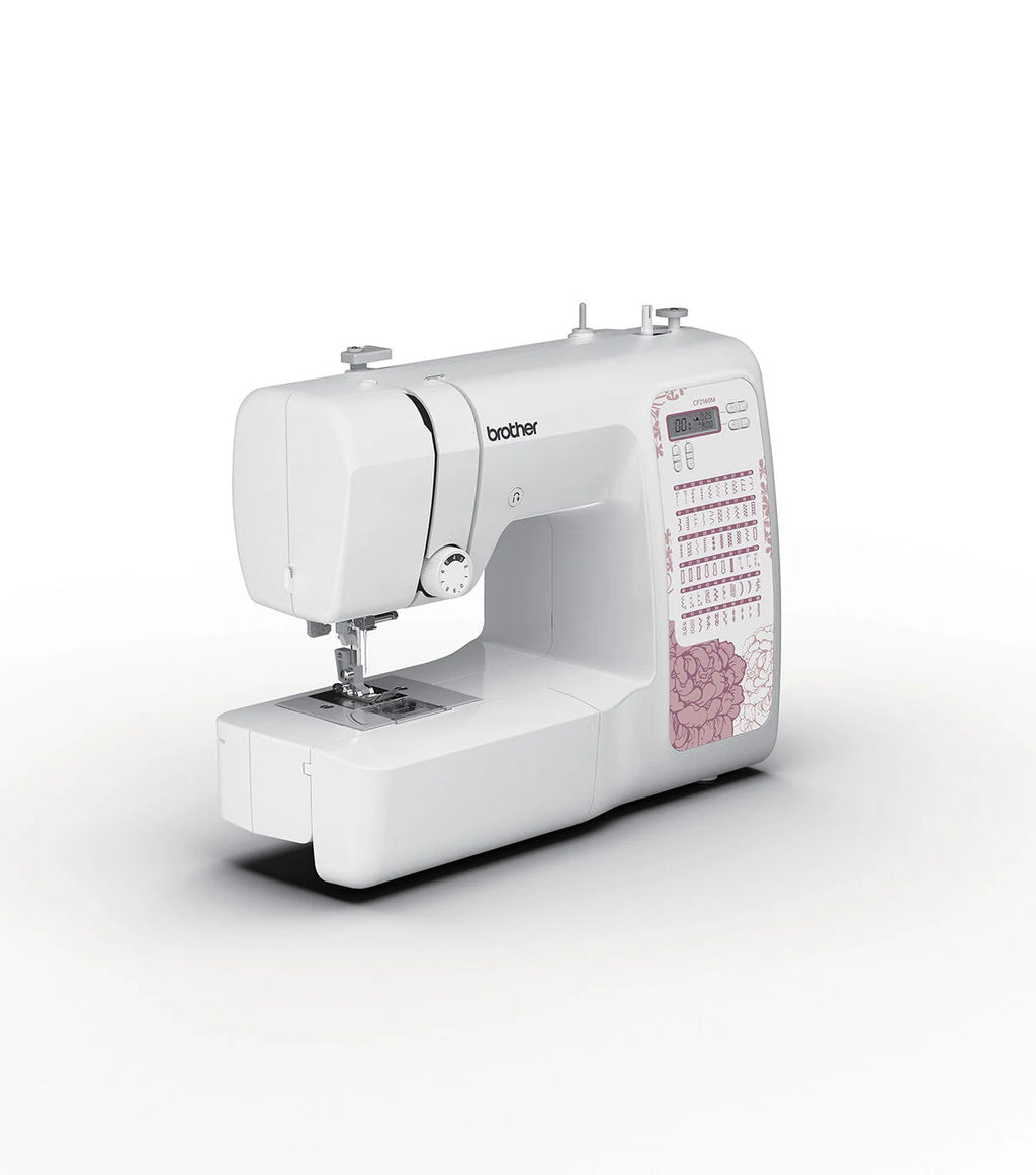 Brother Computerized Sewing Machine, Light Mauve Floral, 60 Built-In Stitches - CP2160M