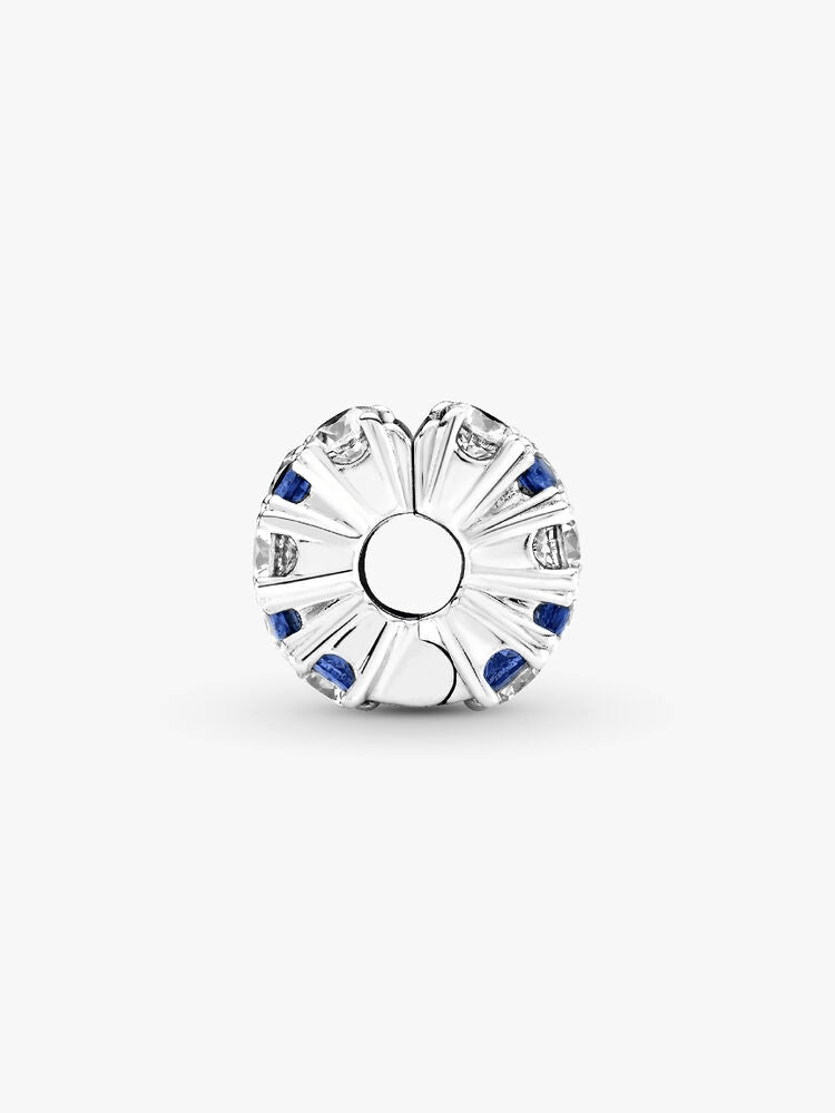 Clear & Blue Sparkling Clip Charm